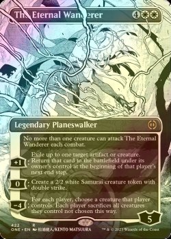 Photo1: [FOIL] The Eternal Wanderer No.422 (Borderless, Step-and-Compleat Foil) 【ENG】 [ONE-White-R]