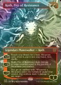 [FOIL] Koth, Fire of Resistance No.446 (Borderless, Step-and-Compleat Foil) 【ENG】 [ONE-Red-R]