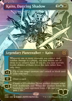 Photo1: [FOIL] Kaito, Dancing Shadow No.463 (Borderless, Step-and-Compleat Foil) 【ENG】 [ONE-Multi-R]