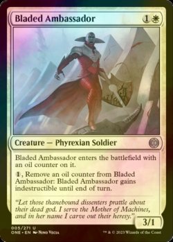 Photo1: [FOIL] Bladed Ambassador 【ENG】 [ONE-White-U]