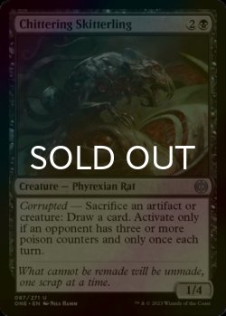Photo1: [FOIL] Chittering Skitterling 【ENG】 [ONE-Black-U]