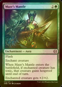 Photo1: [FOIL] Maze's Mantle 【ENG】 [ONE-Green-C]