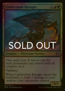 Photo1: [FOIL] Cinderslash Ravager 【ENG】 [ONE-Multi-U]