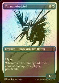 Photo1: [FOIL] Thrummingbird No.288 (Borderless) 【ENG】 [ONE-Blue-U]