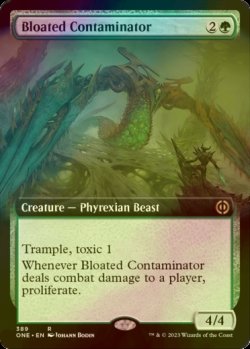 Photo1: [FOIL] Bloated Contaminator (Extended Art) 【ENG】 [ONE-Green-R]