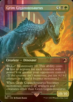Photo1: [FOIL] Grim Giganotosaurus (Borderless) 【ENG】 [REX-Multi-R]