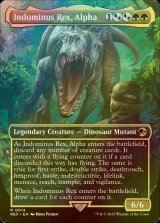 [FOIL] Indominus Rex, Alpha (Borderless) 【ENG】 [REX-Multi-R]