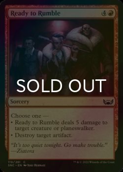 Photo1: [FOIL] Ready to Rumble 【ENG】 [SNC-Red-C]