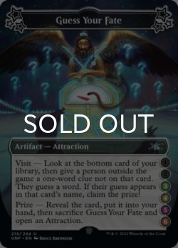 Photo1: Guess Your Fate ●●(3)(4)(5)(6) 【ENG】 [UNF-Artifact-U]