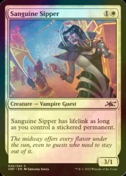 Photo1: [FOIL] Sanguine Sipper 【ENG】 [UNF-White-C]