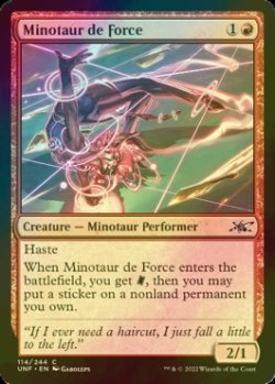 Photo1: [FOIL] Minotaur de Force 【ENG】 [UNF-Red-C]