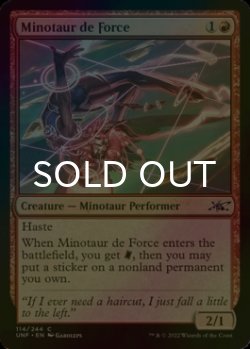 Photo1: [FOIL] Minotaur de Force 【ENG】 [UNF-Red-C]