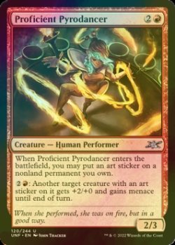 Photo1: [FOIL] Proficient Pyrodancer 【ENG】 [UNF-Red-U]