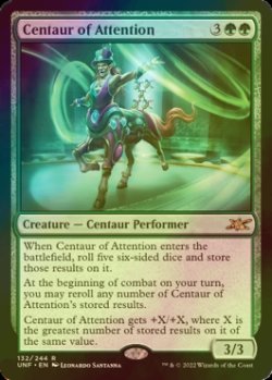 Photo1: [FOIL] Centaur of Attention 【ENG】 [UNF-Green-R]