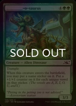 Photo1: [FOIL] ________-o-saurus 【ENG】 [UNF-Green-C]