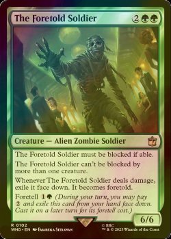 Photo1: [FOIL] The Foretold Soldier No.102 【ENG】 [WHO-Green-R]