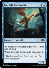 Merfolk Coralsmith 【ENG】 [WOE-Blue-C]