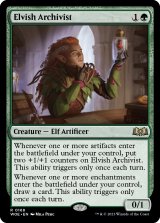 Elvish Archivist 【ENG】 [WOE-Green-R]
