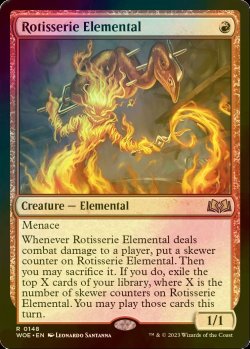 Photo1: [FOIL] Rotisserie Elemental 【ENG】 [WOE-Red-R]