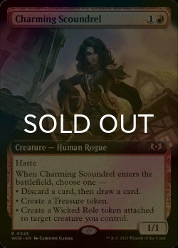 Photo1: [FOIL] Charming Scoundrel (Extended Art) 【ENG】 [WOE-Red-R]