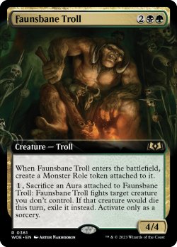 Photo1: Faunsbane Troll (Extended Art) 【ENG】 [WOE-Multi-R]