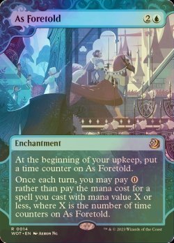 Photo1: [FOIL] As Foretold 【ENG】 [WOT-Blue-R]