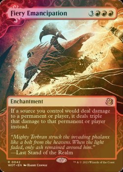 Photo1: [FOIL] Fiery Emancipation 【ENG】 [WOT-Red-R]