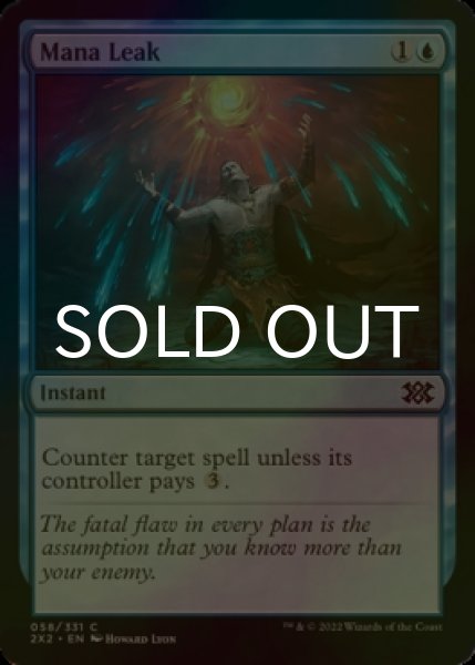 Photo1: [FOIL] Mana Leak 【ENG】 [2X2-Blue-C] (1)