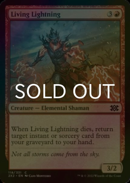 Photo1: [FOIL] Living Lightning 【ENG】 [2X2-Red-C] (1)