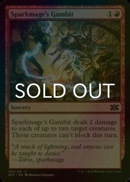 Photo1: [FOIL] Sparkmage's Gambit 【ENG】 [2X2-Red-C] (1)