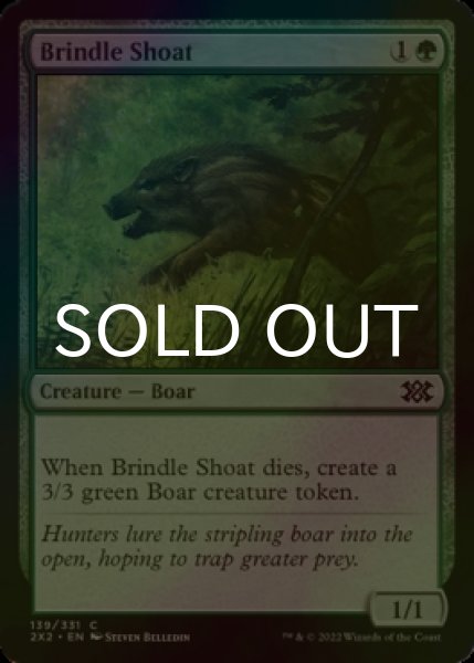 Photo1: [FOIL] Brindle Shoat 【ENG】 [2X2-Green-C] (1)