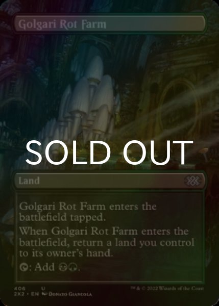 Photo1: [FOIL] Golgari Rot Farm (Borderless) 【ENG】 [2X2-Land-U] (1)