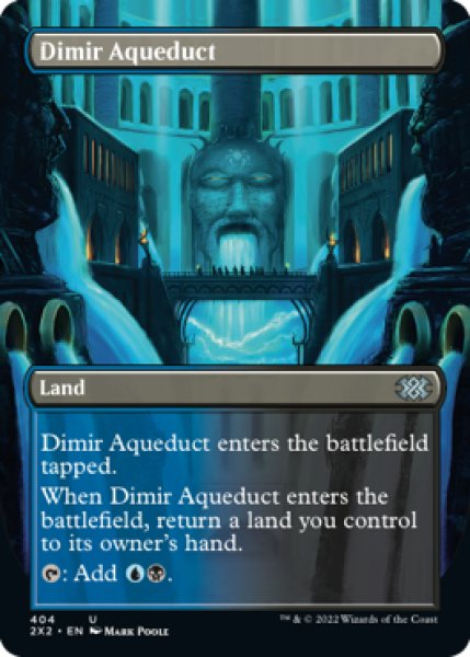 Photo1: Dimir Aqueduct (Borderless) 【ENG】 [2X2-Land-U] (1)