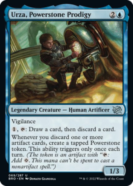 Photo1: Urza, Powerstone Prodigy 【ENG】 [BRO-Blue-U] (1)