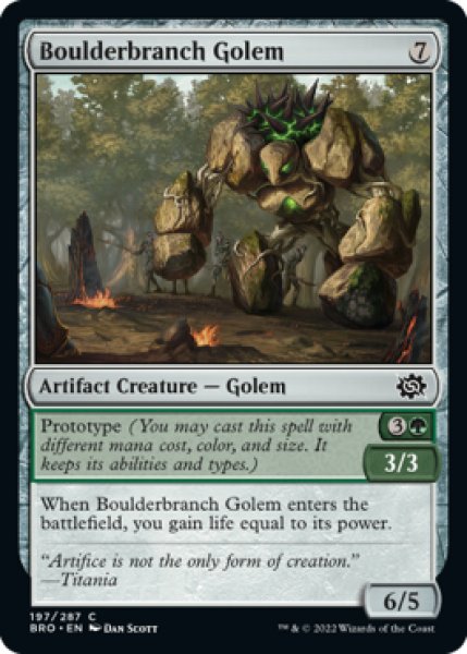 Photo1: Boulderbranch Golem 【ENG】 [BRO-Artifact-C] (1)