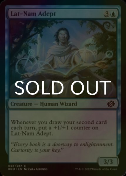 Photo1: [FOIL] Lat-Nam Adept 【ENG】 [BRO-Blue-C] (1)
