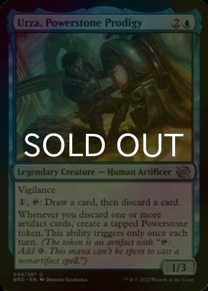 Photo1: [FOIL] Urza, Powerstone Prodigy 【ENG】 [BRO-Blue-U] (1)