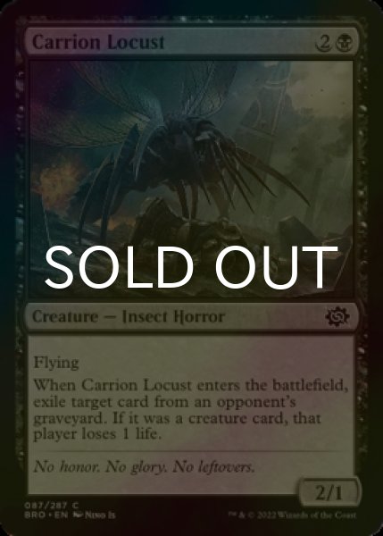 Photo1: [FOIL] Carrion Locust 【ENG】 [BRO-Black-C] (1)
