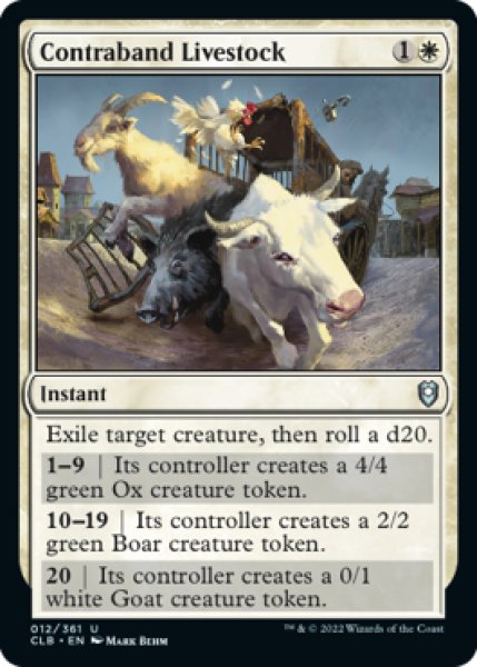 Photo1: Contraband Livestock 【ENG】 [CLB-White-U] (1)
