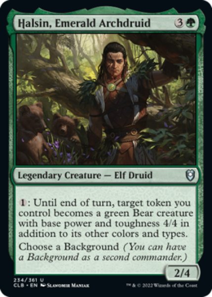 Photo1: Halsin, Emerald Archdruid 【ENG】 [CLB-Green-U] (1)