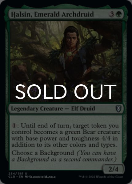Photo1: Halsin, Emerald Archdruid 【ENG】 [CLB-Green-U] (1)
