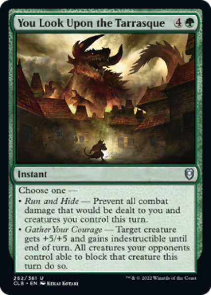 Photo1: You Look Upon the Tarrasque 【ENG】 [CLB-Green-U] (1)