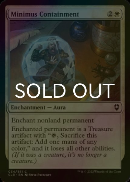 Photo1: [FOIL] Minimus Containment 【ENG】 [CLB-White-C] (1)