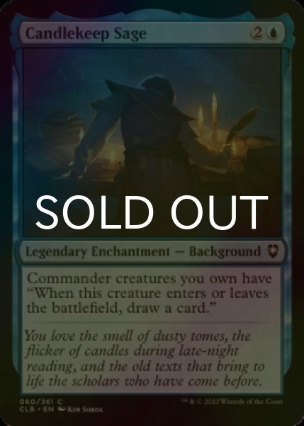 Photo1: [FOIL] Candlekeep Sage 【ENG】 [CLB-Blue-C] (1)