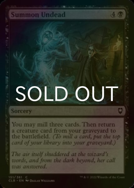 Photo1: [FOIL] Summon Undead 【ENG】 [CLB-Black-C] (1)