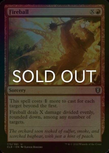 Photo1: [FOIL] Fireball 【ENG】 [CLB-Red-U] (1)