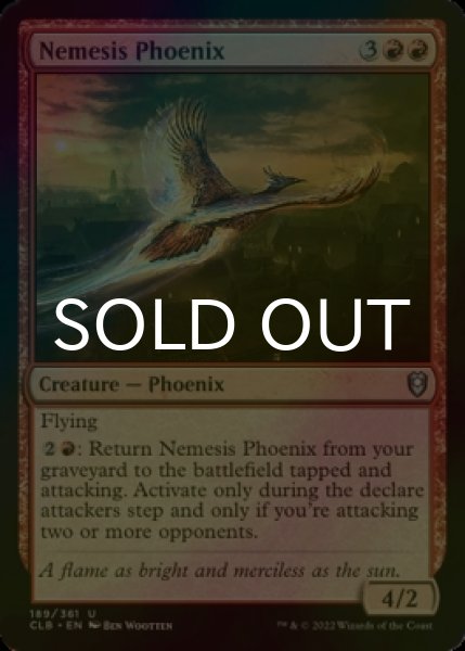 Photo1: [FOIL] Nemesis Phoenix 【ENG】 [CLB-Red-U] (1)