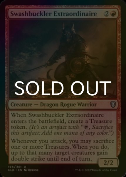 Photo1: [FOIL] Swashbuckler Extraordinaire 【ENG】 [CLB-Red-U] (1)