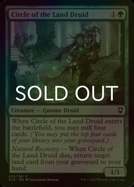 Photo1: [FOIL] Circle of the Land Druid 【ENG】 [CLB-Green-C] (1)