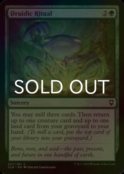 Photo1: [FOIL] Druidic Ritual 【ENG】 [CLB-Green-C] (1)